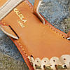 Сандалі Шльопанці босоніжки на застібці на плоскій підошві літні руді коричневі, бежеві, фото 6