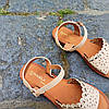Сандалі Шльопанці босоніжки на застібці на плоскій підошві літні руді коричневі, бежеві, фото 10