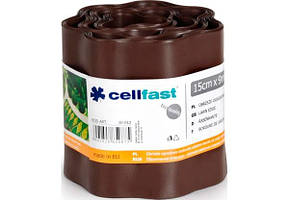 Бордюрна стрічка Cellfast хвиляста коричнева 15 см × 9 м