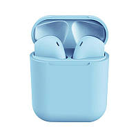 Наушники беспроводные аирподс голубые i12 TWS AirPod 5.0 Bluetooth