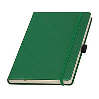 Записна книжка Туксон Ivory Line, кремовий блок в лінійку, кожзам, зелена