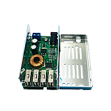 DC-DC Перетворювач знижувальний,модуль заряджання 9-32V/4*USB 5.3V 5A, фото 4