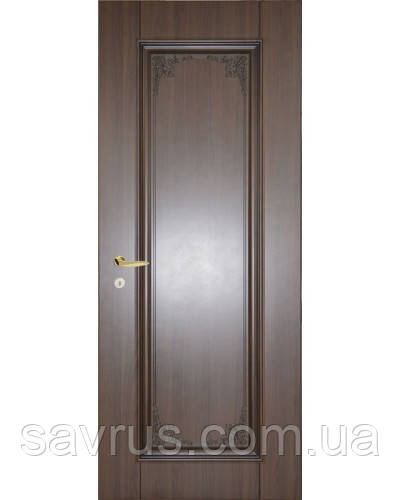 Двері Стандарт   97 мал. Т6 (2017)   горіх  тиснений  L, фото 1