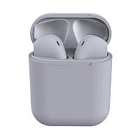 Наушники беспроводные серые i12 TWS AirPod 5.0 Bluetooth