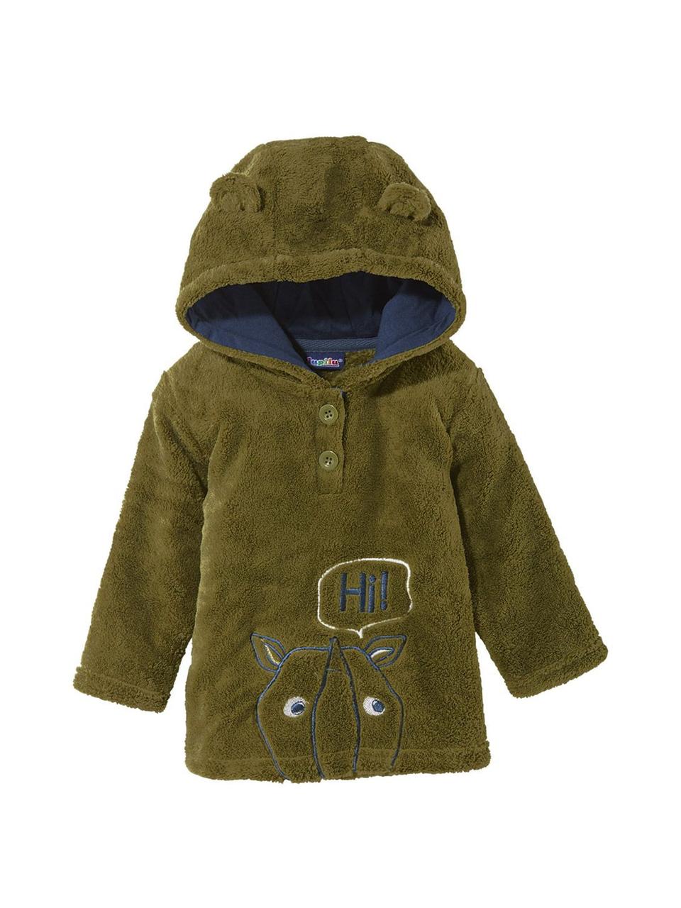 D1-00110, Тепле м'яке худі, толстовка Lupilu пухнаста Ведмежатко, 86/92 (1-2 роки), фото 1