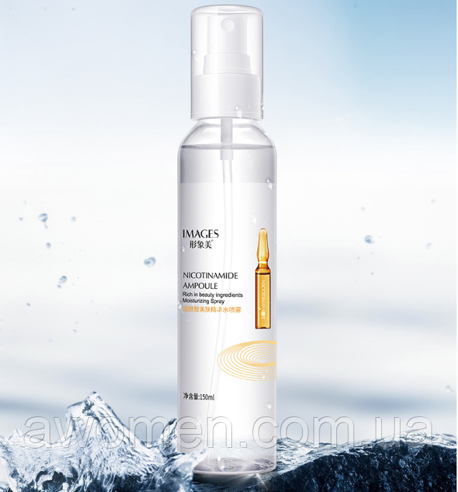 Зволожувальний спрей Images Niсotinamide Ampoule з ніацинамідом 150 ml, фото 1