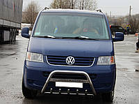 Кенгурятник с лого (защита переднего бампера) Volkswagen T5 (Transporter) 2003-2009