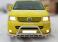 Кенгурятник с усами (защита переднего бампера) Volkswagen T5 (Transporter) 2003-2009