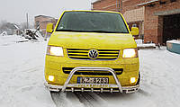 Кенгурятник с усами (защита переднего бампера) Volkswagen Т5 (Transporter) 2009-2015