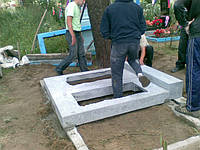 Изготовление фундаментов для установки памятников Луцк