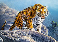 Пазлы Тигр на скале на 180 элементов