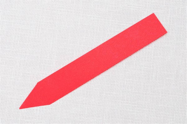 Етикетки-кілочки для рослин 18 х 120 х 0,5 мм, 50 шт - червоні, фото 1
