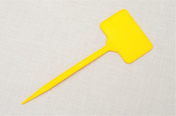 Табличка на ніжці жовта №3