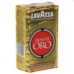 Кава мелена Lavazza Qualita Oro 125 гр. 100% Арабіка, Лавацца Оригінал "золотиста" Італія!