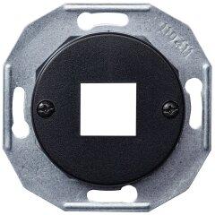 Центральна пластина RJ45*1 розетка комп. 1-я Чорна Renova Schneider Electric, WDE011702