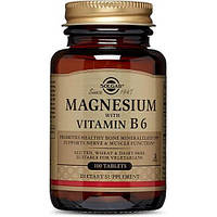 Magnesium with Vitamin B6 Solgar, 100 таблеток
