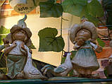 Статуетка, Садова фігурка, 27х13х7 см, Дівчинка з півнячем, Подарунки та сувеніри, Дніпропетровськ, фото 3