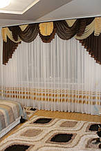 Ламбрекен шифоновий No177 3м зал спальня