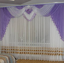 Шифоновий ламбрекен No106 3м