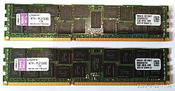 16 gb 2x8gb DDR3 1333 Kingston PC3 10600R REG ECC RAM Серверна пам'ять