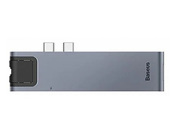 Адаптер Baseus Thunderbolt C+Pro 7 in 1 smart HUB Docking Station Grey