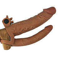 Pleasure X Tender Vibrating Double Penis Sleeve | Puls69, фото 3