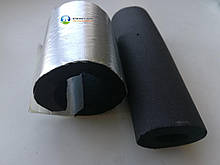 Каучукова ізоляція для труб, діаметр 28(9)мм, KAIFLEX, з покриттям алюхолст для зовнішнього застосування.