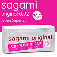 Поліуретанові презервативи Sagami Original 0.02 мм, 20 шт   | Puls69, фото 3