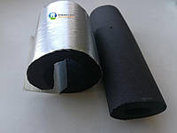 Каучуковая изоляция для труб, диаметр 48(9)мм, KAIFLEX, с покрытием алюхолст для наружного применения.