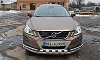 Защита переднего бампера (ус двойной SHARK) Volvo XC60 2008-2013