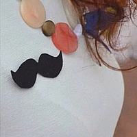 Розпродаж! Весільна бутоньєрка Вуса з фетру для друзів Жениха