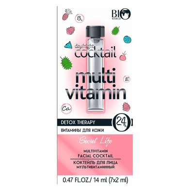 BIO World SECRET LIFE Detox Therapy Коктейль для особи мультивітамінний 14мл (7*2мл)
