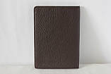 Обкладинка для паспорта шкіряна темно-коричнева Karya 093-39, фото 3