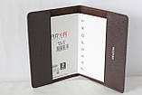 Обкладинка для паспорта шкіряна темно-коричнева Karya 093-39, фото 4