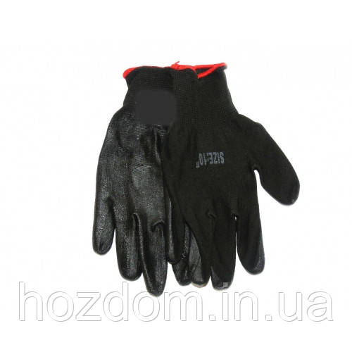 Рукавички з прогумованою долонею Size 10, фото 1