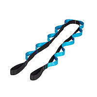 Ремень для стретчинга Prosource Multi-Loop Stretching Strap (PS-2019-black/blue), голубой