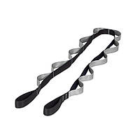 Ремінь для стретчингу Prosource Multi-Loop Stretching Strap (PS-2019-black/grey), сірий