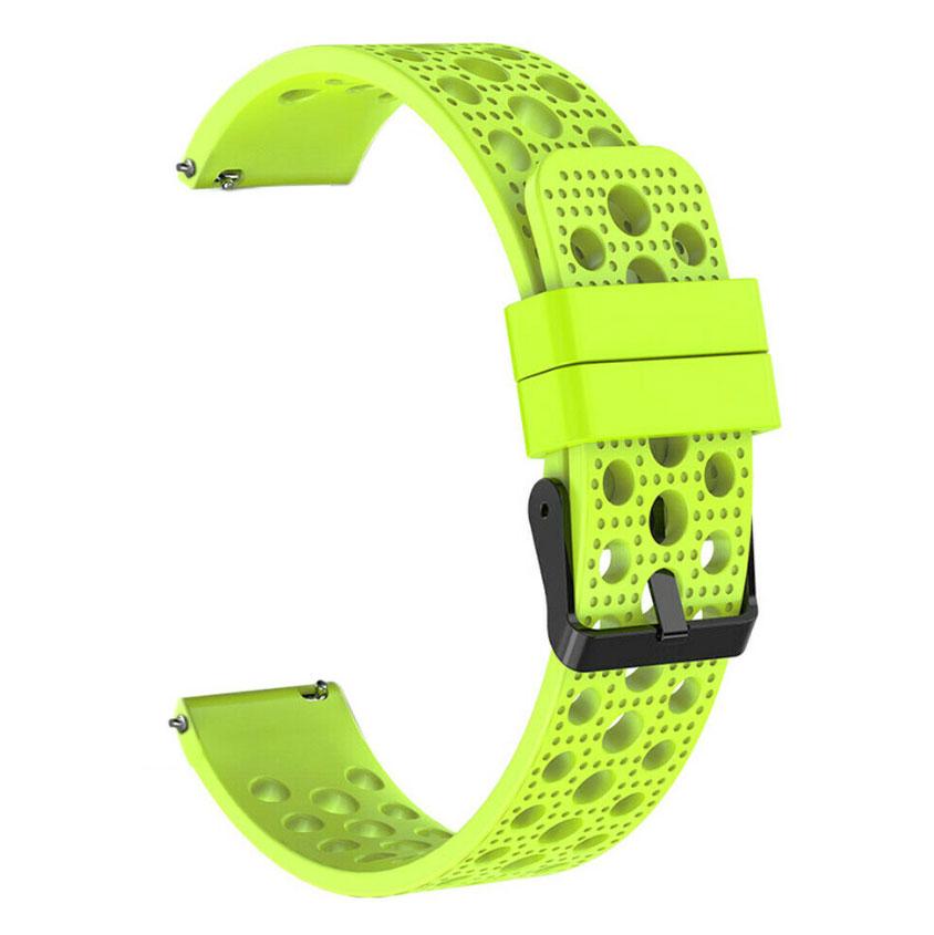 Спортивний ремінець з перфорацією Primo для годинника Samsung Gear S2 Classic SM-R732 / RM-735 - Lime
