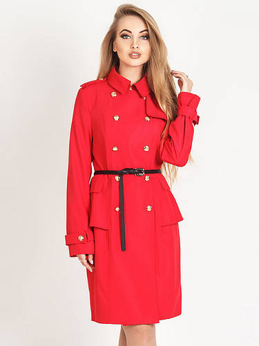 Плащ женский классический Баска коралловый, цена 1800 грн — Prom.ua (ID ...