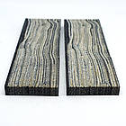 Накладки для рукоятки ножа Мікарта № 92891 Зебрано 8,2х40х130 мм, фото 2