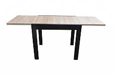 Стіл- слайдер обідній КОРС Neman, колір дуб сонома стільниця + венге ноги, фото 2