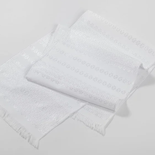 Топ! Чудовий вишитий Рушник "Білосніжний візерунок" 150х30 см, для Наречених, фото 1