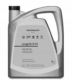 Моторне масло VAG Longlife III FE 0W-30 5л GS55545M4 ORG GS55545M4