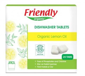 Органічні таблетки для посудомийної машини Friendly organic 25 шт