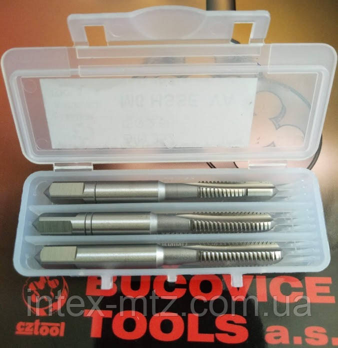 Мітчик ручний М8х1,25 6H HSSE INOX DIN 352(комплект 3 шт) Bucovice tools XXX 080