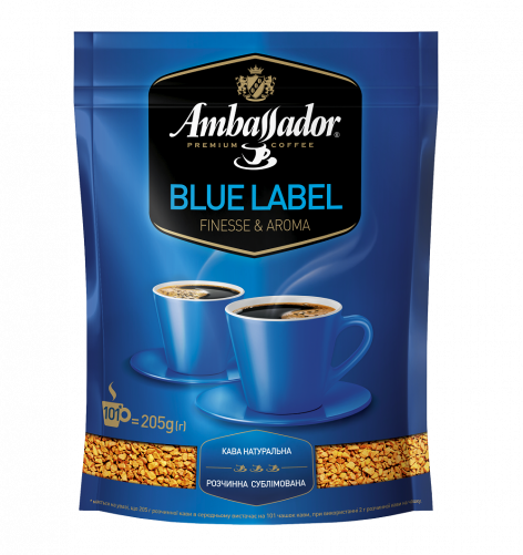 Кава розчинна Ambassador Blue Label, пакет 205г