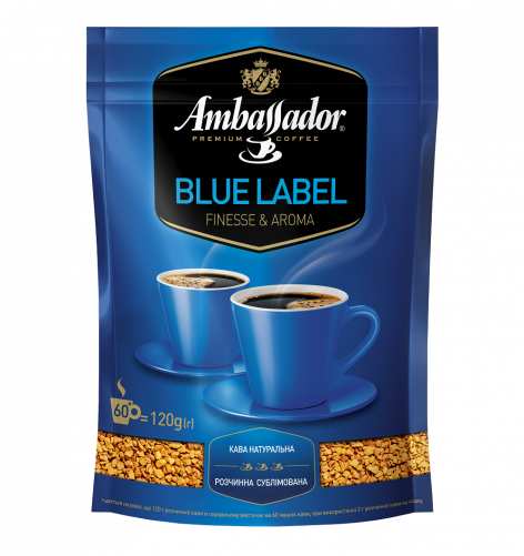 Кава розчинна Ambassador Blue Label, пакет 120г