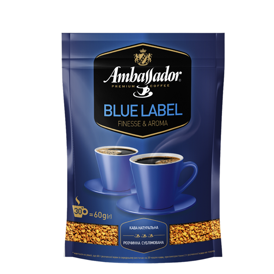 Кава розчинна Ambassador Blue Label, пакет 400