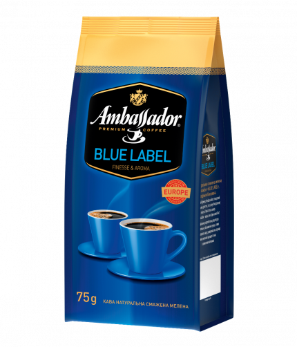 Кава мелена Ambassador Blue Label, пакет 75г