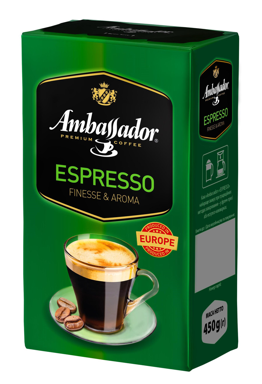 Кава мелена Ambassador Espresso, вак.уп. 450г